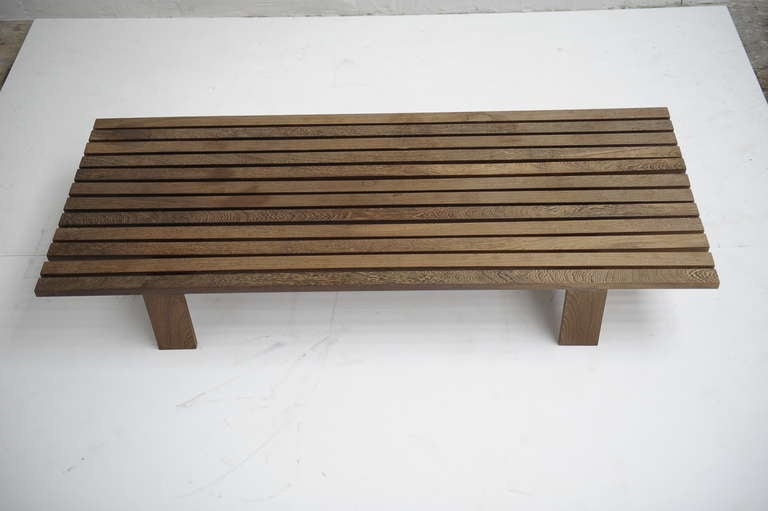 Mid-Century Modern Martin Visser Wenge wood Museum Bench or Low table 't Spectrum 1965