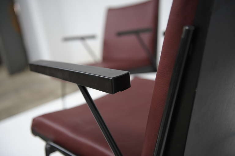 Leather Wim Rietveld ''Oase'' Chair for Ahrend de Cirkel 1959 3
