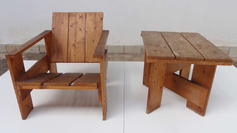 rietveld crate table