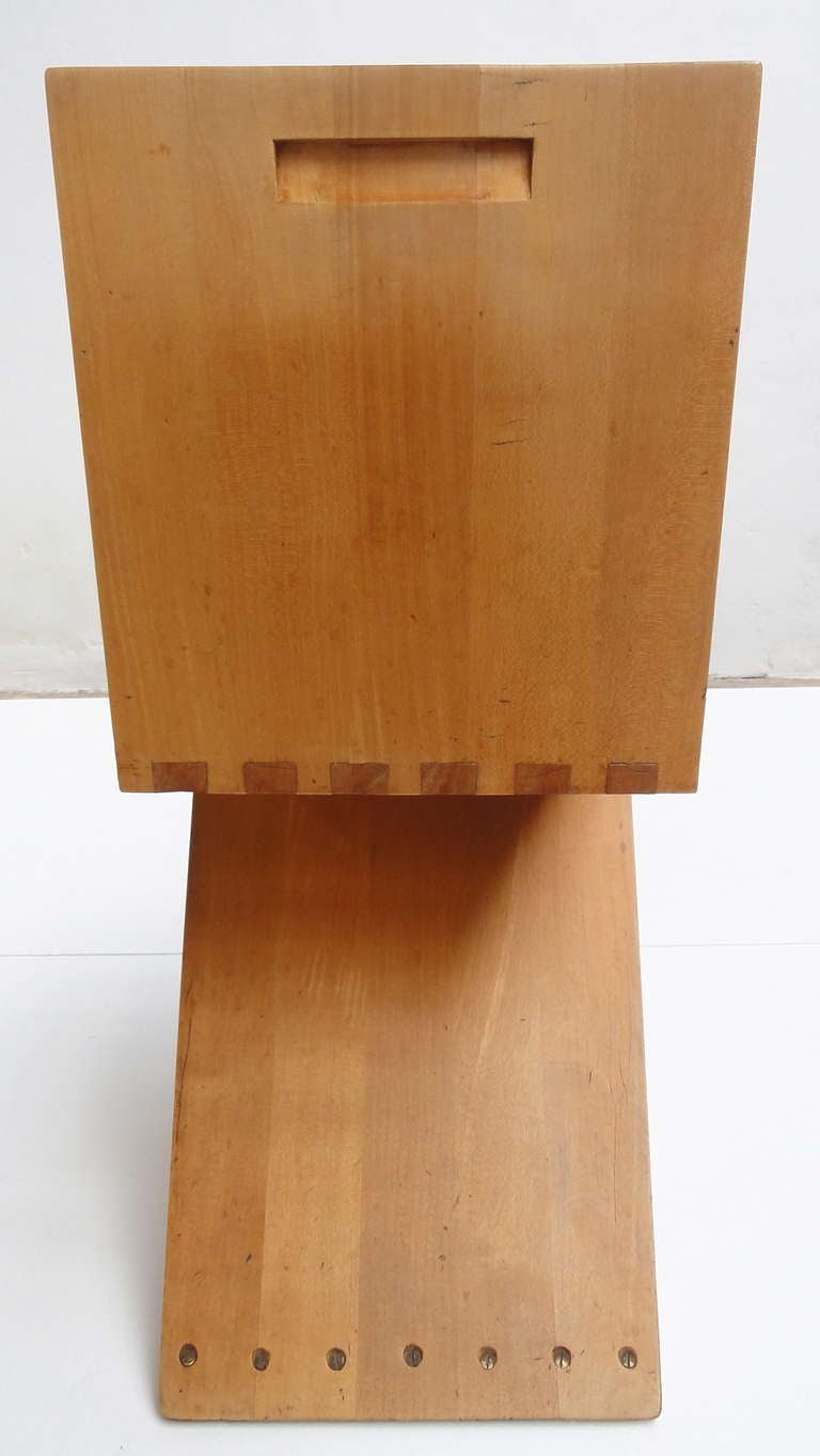 Mid-20th Century Early Gerrit Thomas Rietveld Zig Zag chairs G.A. van de Groenekan