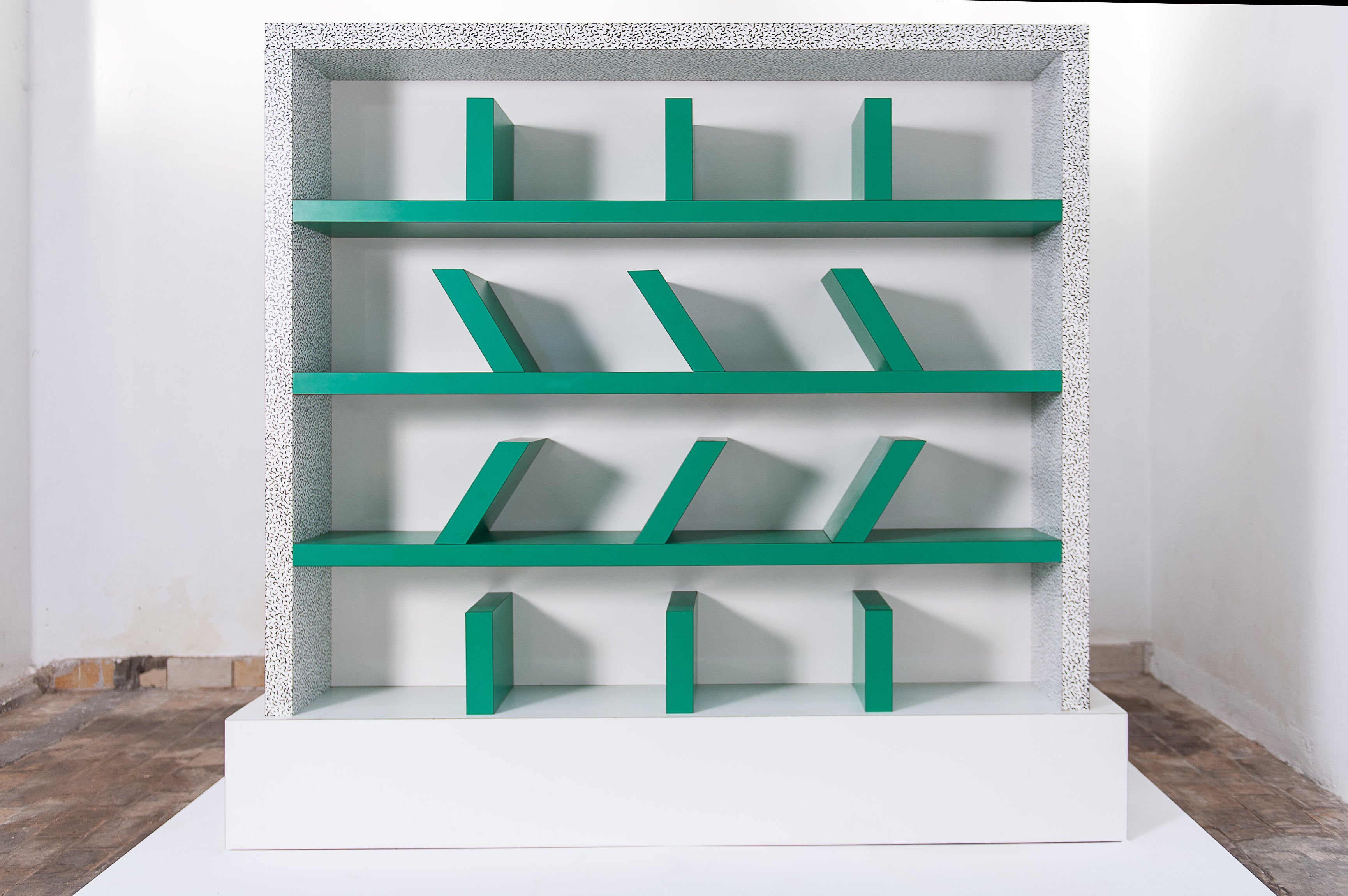 Early edition SURVETTA bookcase by Ettore Sottsass for Memphis, 1981