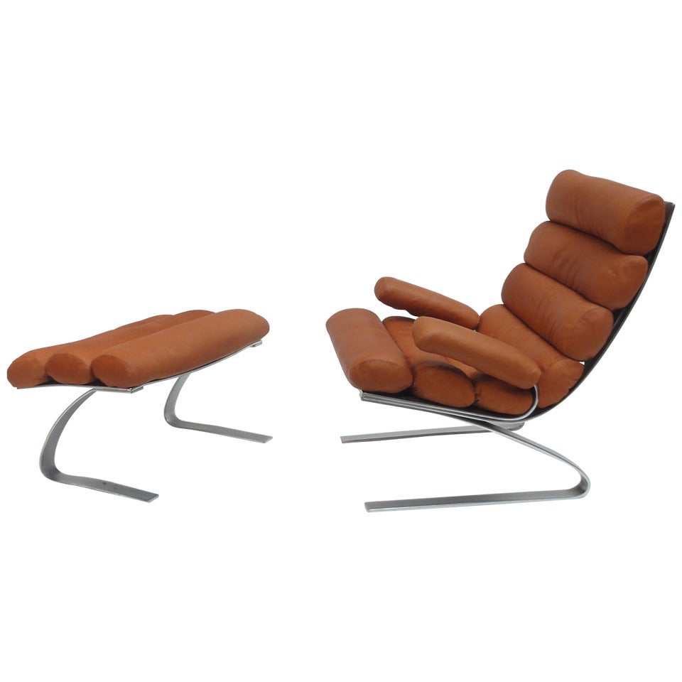 First Edition 'Sinus' Lounge Chair by Reinhold Adolf & Hans-Jürgen Schröpfer