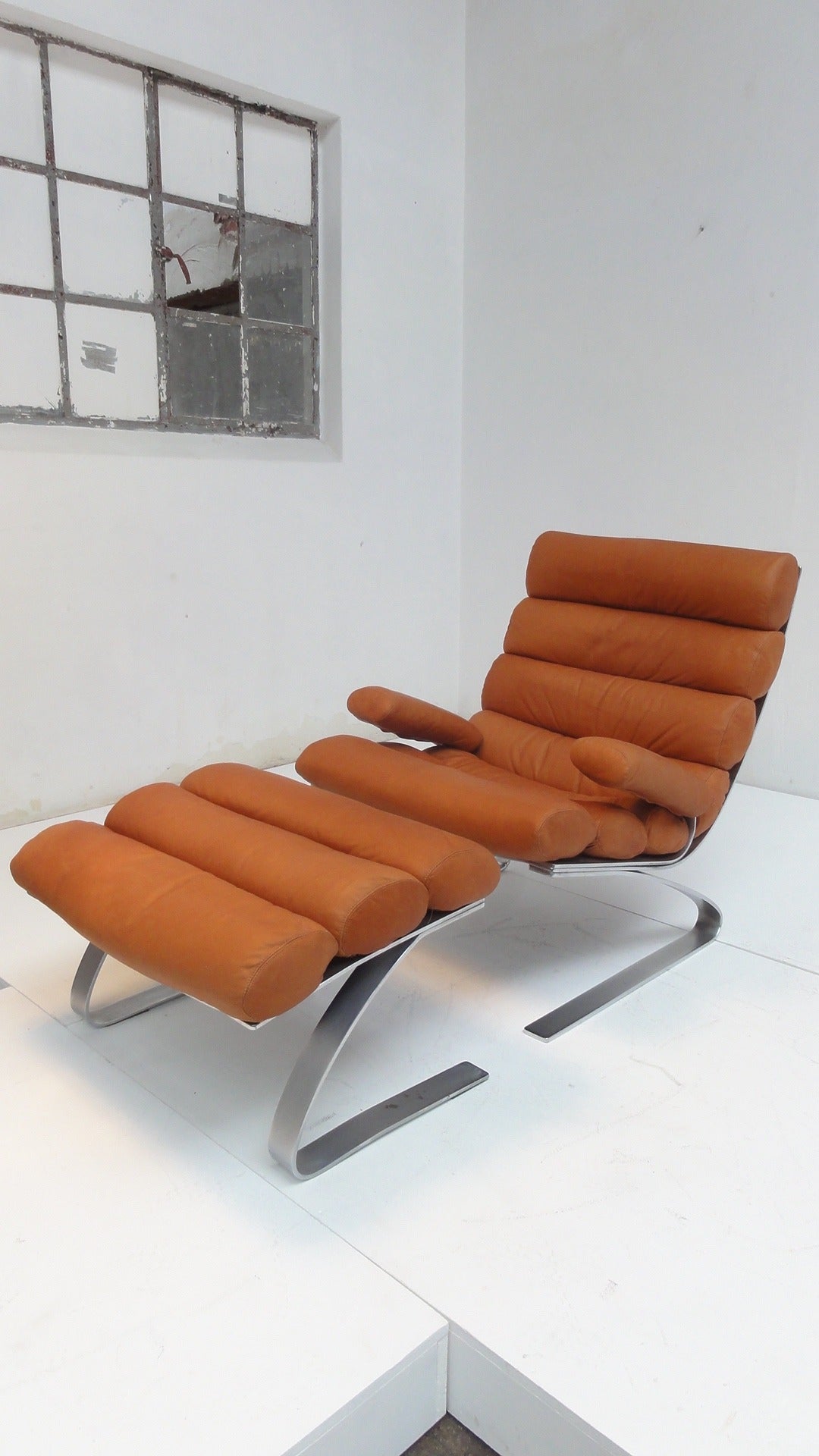 First Edition 'Sinus' Lounge Chair by Reinhold Adolf & Hans-Jürgen Schröpfer In Good Condition In bergen op zoom, NL