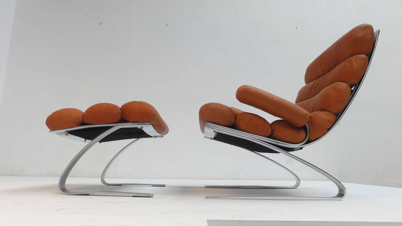 German First Edition 'Sinus' Lounge Chair by Reinhold Adolf & Hans-Jürgen Schröpfer