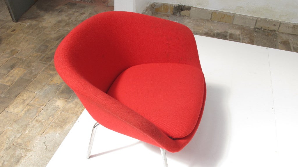 French Set of 3 rare model easy chairs by Pierre Paulin for Artifort