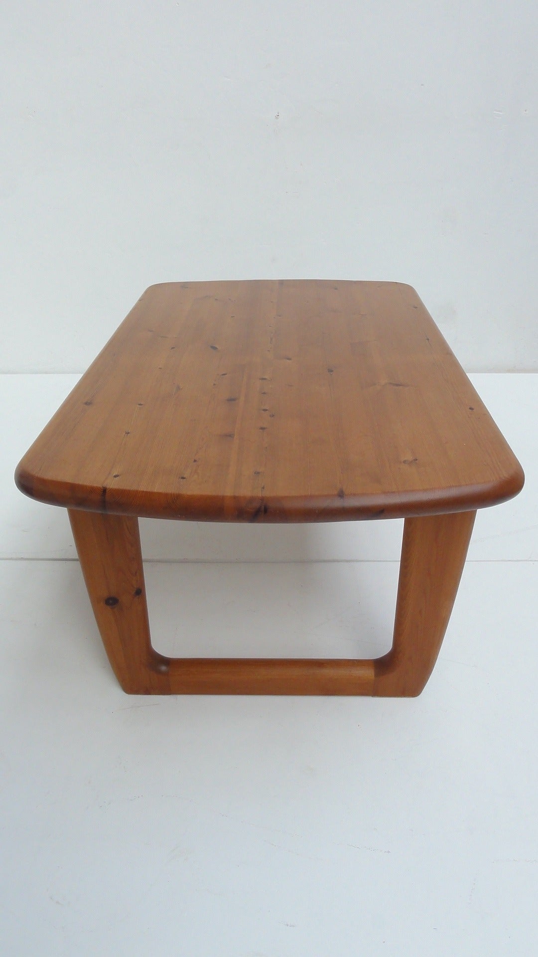 Solid Pinewood Coffee Tables By Korup Stolefabrik Denmark 1970's 2