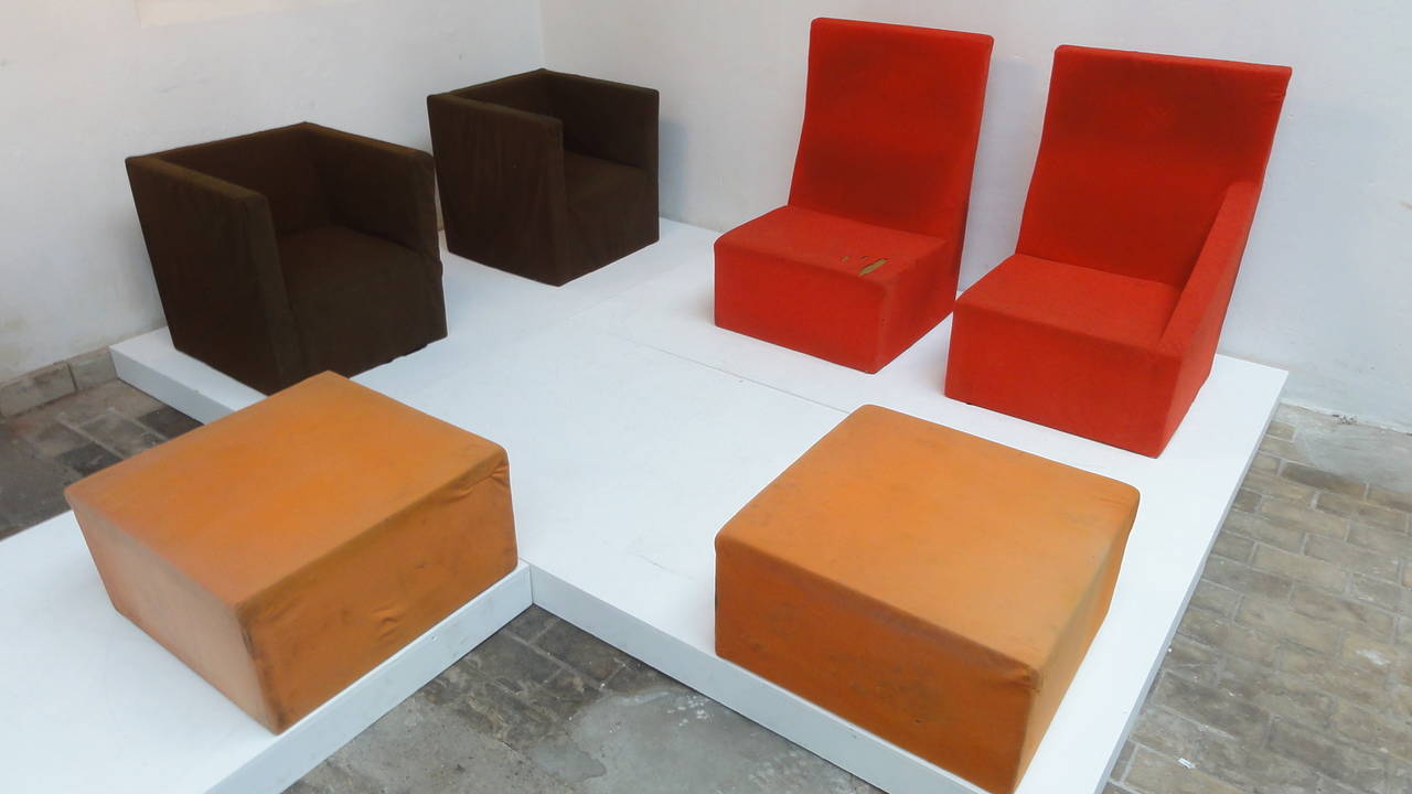 Rare Verner Panton Seating Landscape Produced by Alfred Kill, 1965
