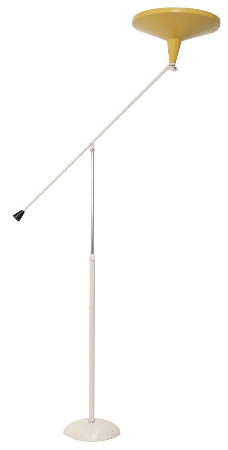 Wim Rietveld Panama Floor Lamp for Gispen 1955 1