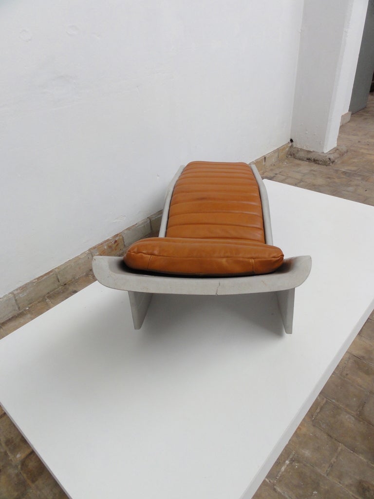 Late 20th Century  Rare Serpentina chaise by Burghardt Vogtherr for Rosenthal studio 