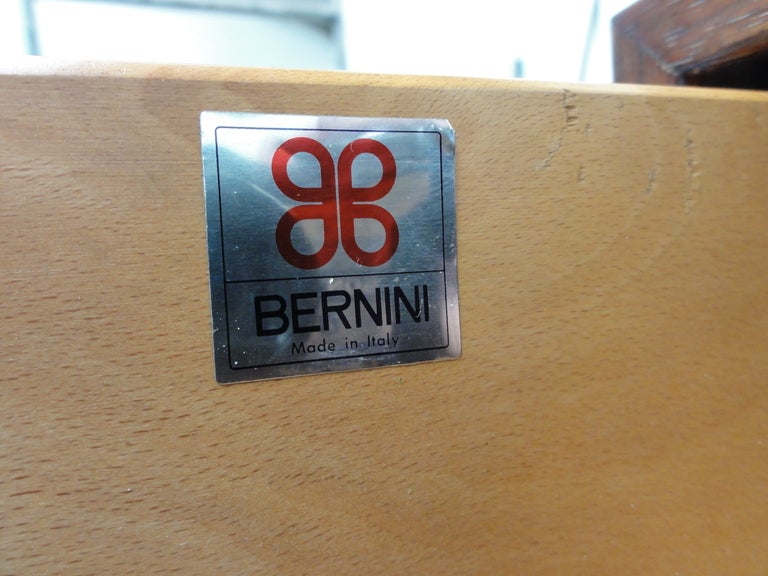 Rosewood shelving  & drawer unit with label, Gianfranco Frattini, Bernini , 1956 In Good Condition In bergen op zoom, NL
