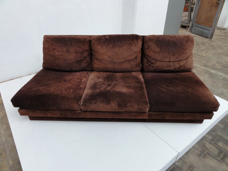 Italian Selection of Willy Rizzo sofas available, we can restore,choose your own fabric. For Sale