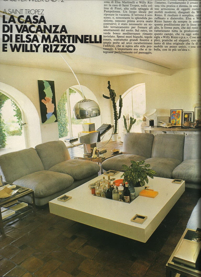 Selection of Willy Rizzo sofas available, we can restore,choose your own fabric. For Sale 2