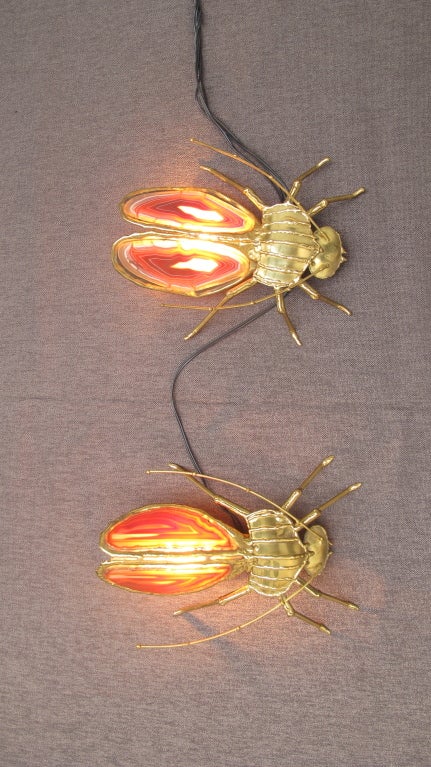 In the Style of Jacques Duval-Brasseur Beetle Appliques, circa 1970 Paris France In Excellent Condition In bergen op zoom, NL