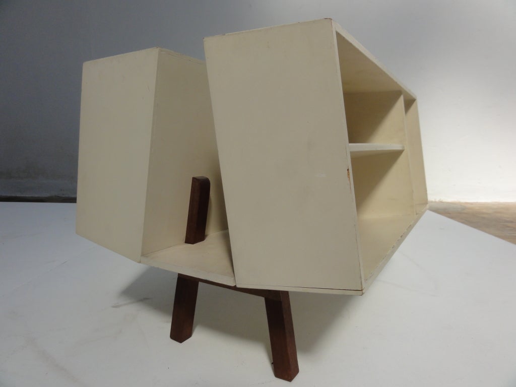 Vintage original 1960s edition Penguin Donkey 2  sidetable. This beautiful side table serves as a multi functional unit with combined storage on both sides for books and magazines. The penguin donkey mark 2 was designed in 1963 after Jack Pritchard