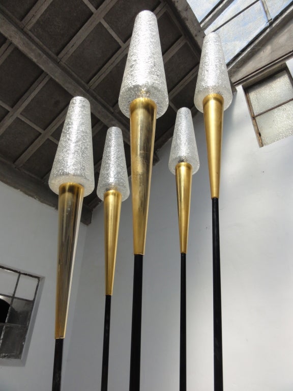 Lunel Atomic Age Inspired Floor Lamp France 1950's