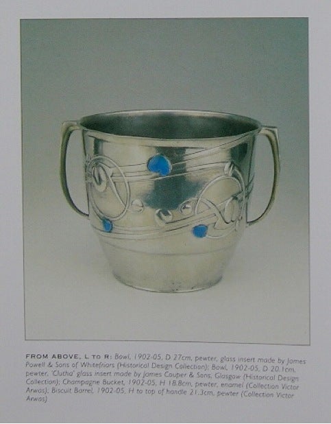 Enamel Archibald Knox Champagne Bucket with Ruskin Jewels, Liberty & Co., Published