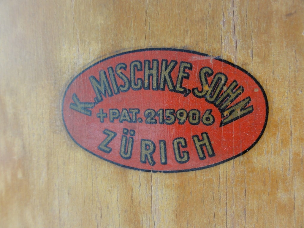 Mid-20th Century Unique set of 6 Swiss machinist chairs K. Mischke Sohn Zurich