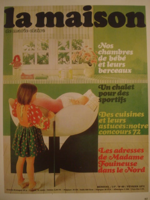 Philippe Pradalie ''Berceau Fleure'' Atelier A, Paris 1970 1