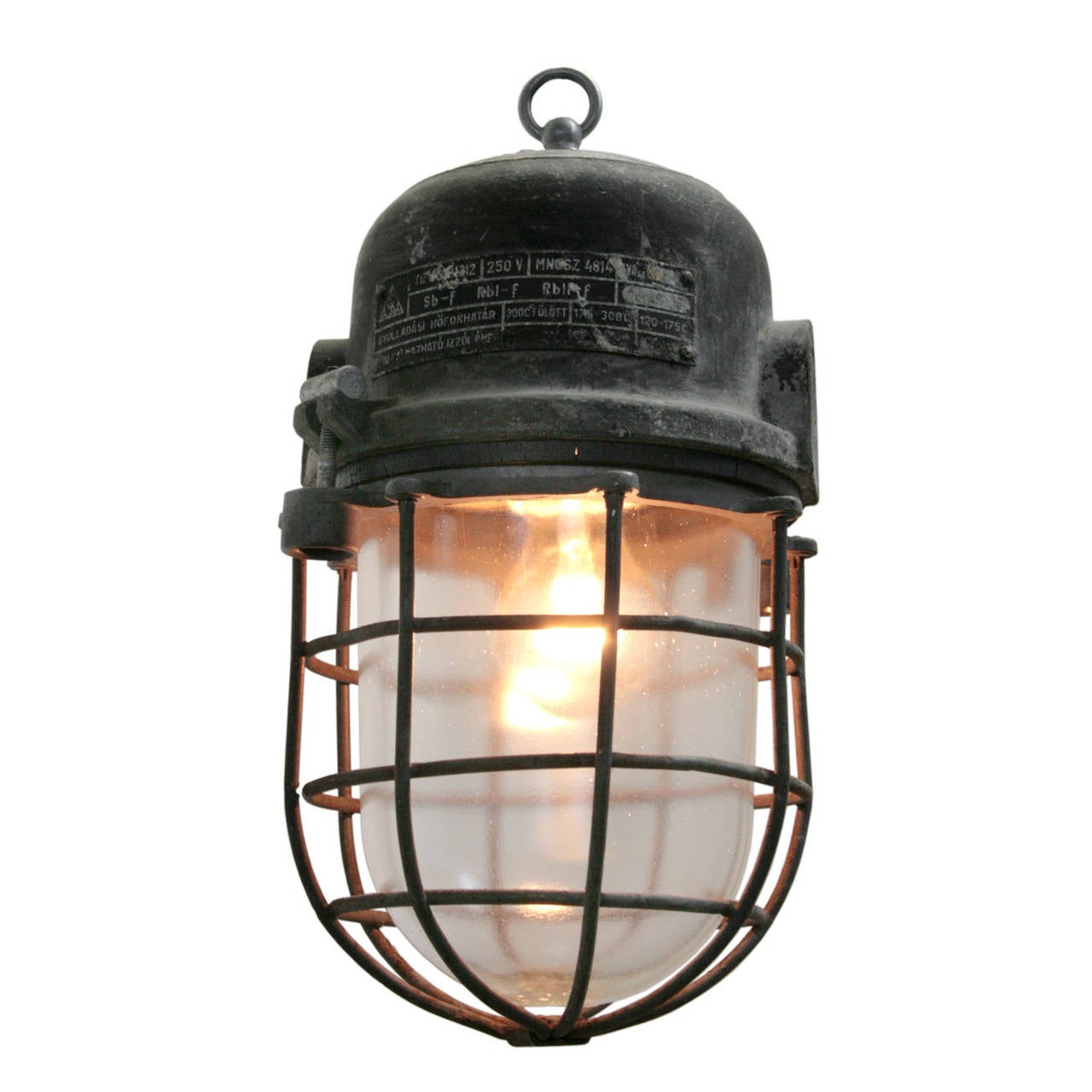 podoli black (2 in stock) | vintage industrial hanging lamps