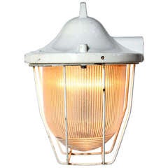Rokita white (3 in stock)  Vintage Industrial Hanging Lamp(s)