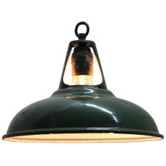 Gisburn (10 Pieces) | British Green Enamel Industrial Pendants (10x)