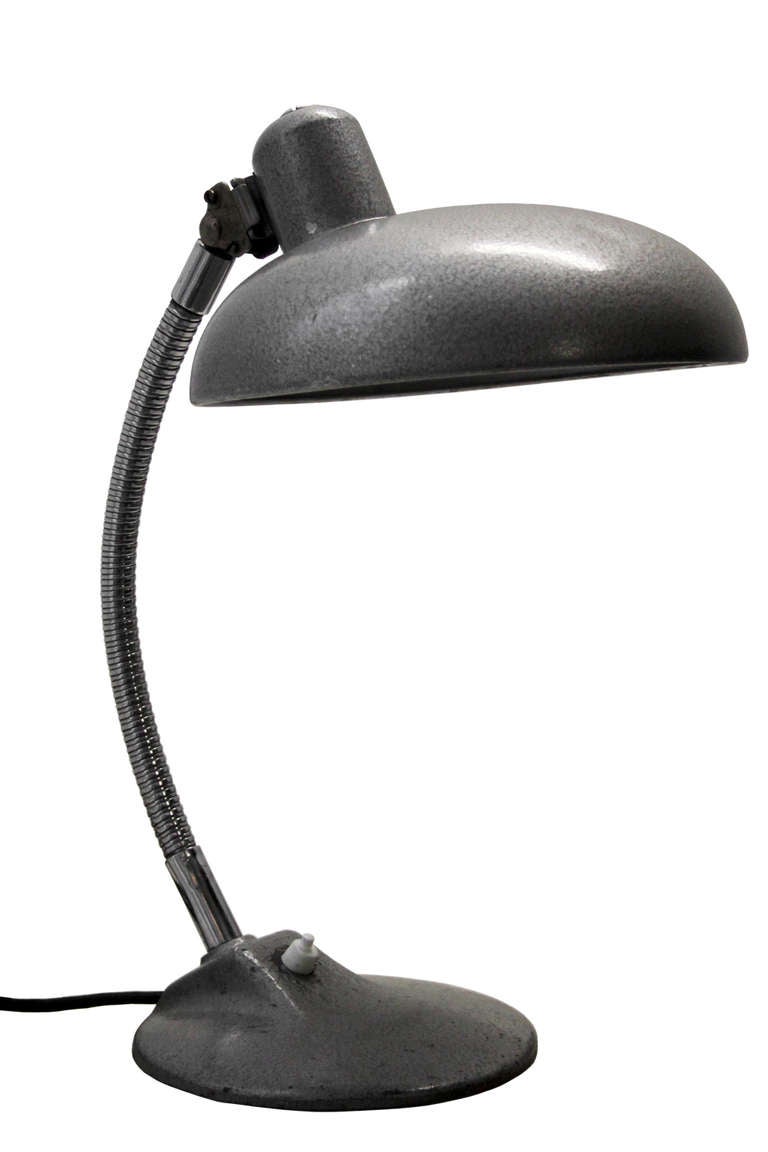 Buro Vintage Gray Metal Desk Lamp 2x