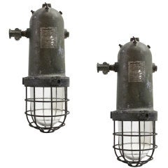 Siklos | Vintage industrial hanging lamp (2x)