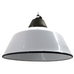 Levice S White | Vintage industrial pendant (46x)