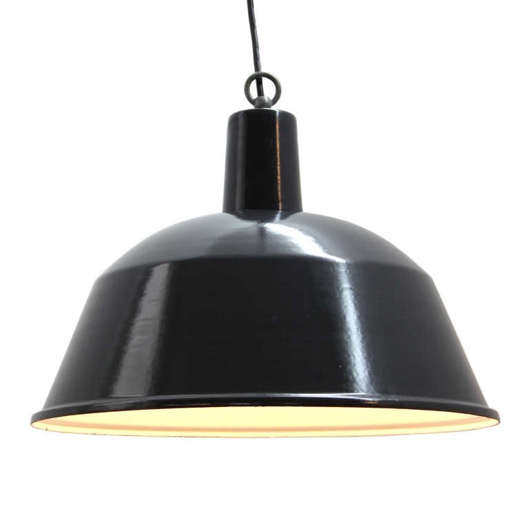 Hungarian Tompa Medium black (89 in stock)  black Enamel Industrial Lamps