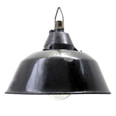 Levice black (1 pieces) | Pair of vintage industrial pendants