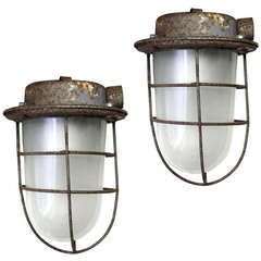 pair of valday | Vintage Industrial Hanging Lamp (2x)