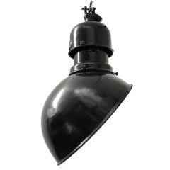 Biluky S (1 piece) | Rare Asymmetrical Black Industrial pendant