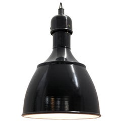 Black Dark Gray Enamel Vintage Industrial Pendant Lamps (50x)