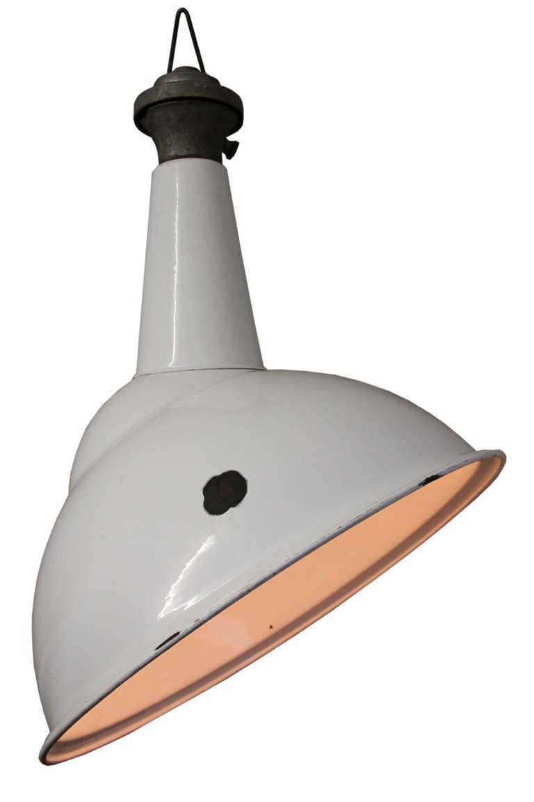 misterton white | enamel asymmetrical pendant (1x)