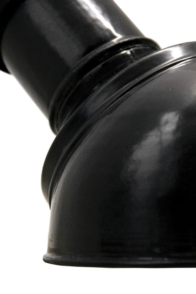 20th Century Biluky S | Rare Asymmetrical Black Industrial Lamp