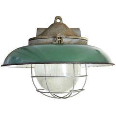 Homi | Green Enamel Industrial Lamp (1x)