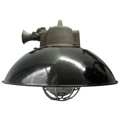 Solenice (2 in stock) | black enamel industrial lamp