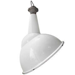 misterton white | enamel asymmetrical pendant (1x)