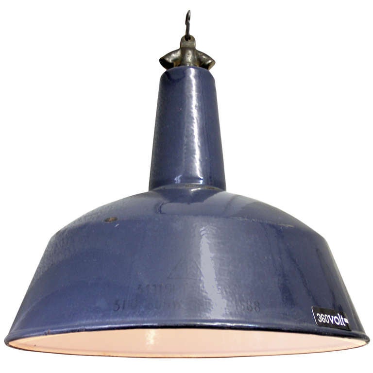 Pohled (3 pieces) Vintage Industrial Hanging Lamp at 1stdibs