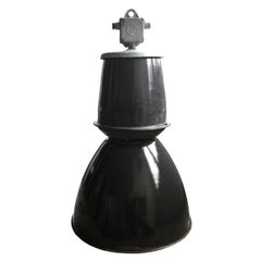 Dark Gray Enamel Vintage Industrial Pendant Lamps (184x)