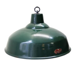 Vintage Green Enamel Industrial Lamp(s)