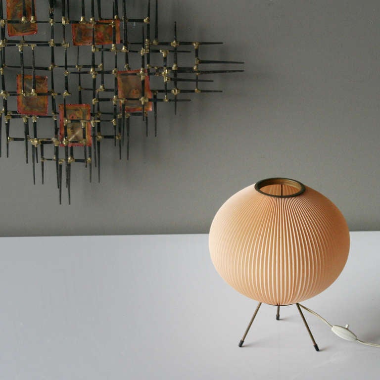 Mid-Century Modern Lampe de table attribuée à Rispal