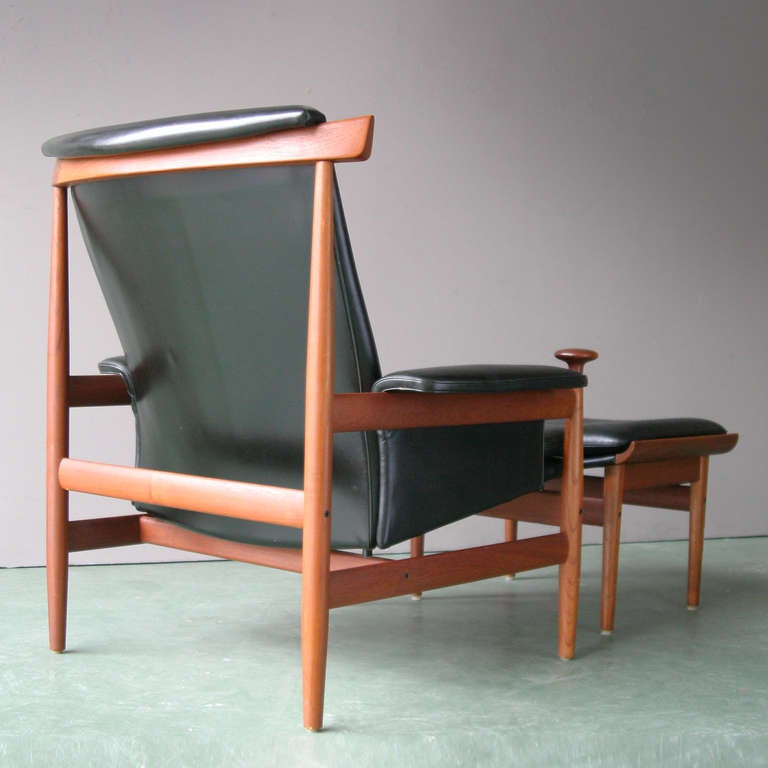 Mid-20th Century Bwana Chair and Ottoman by Finn Juhl for France and Son