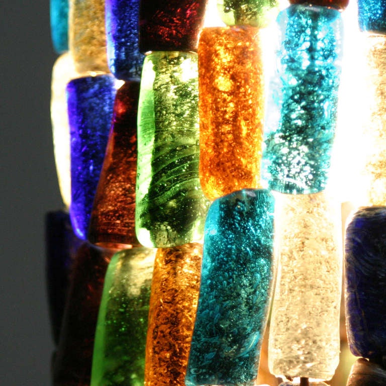 Milieu du XXe siècle pendentif en verre 