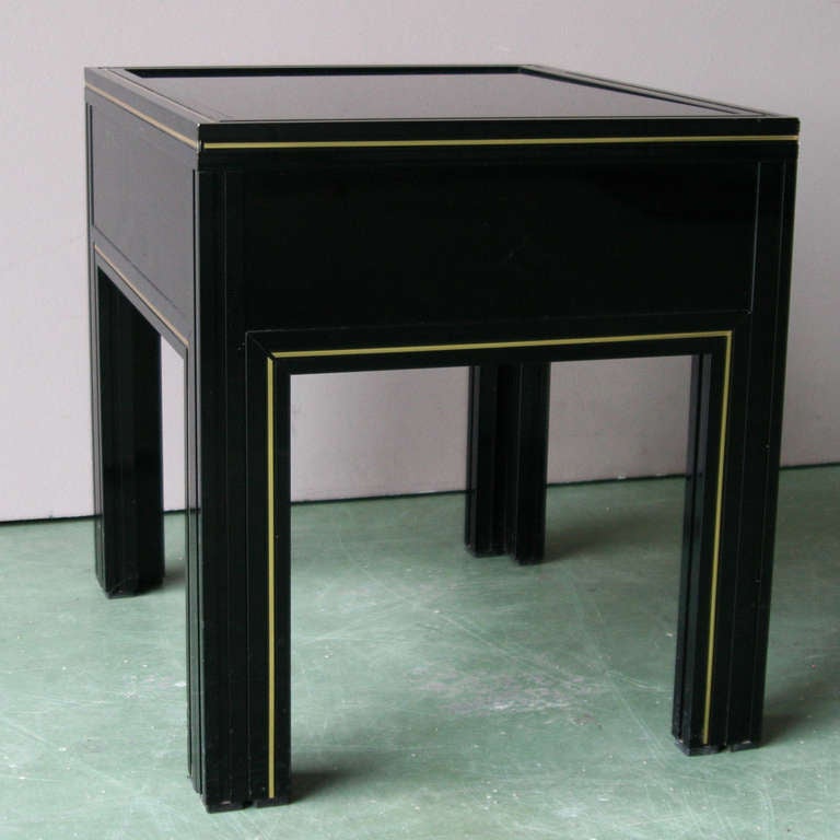 Signed Side Table by Pierre Vandel, French 1