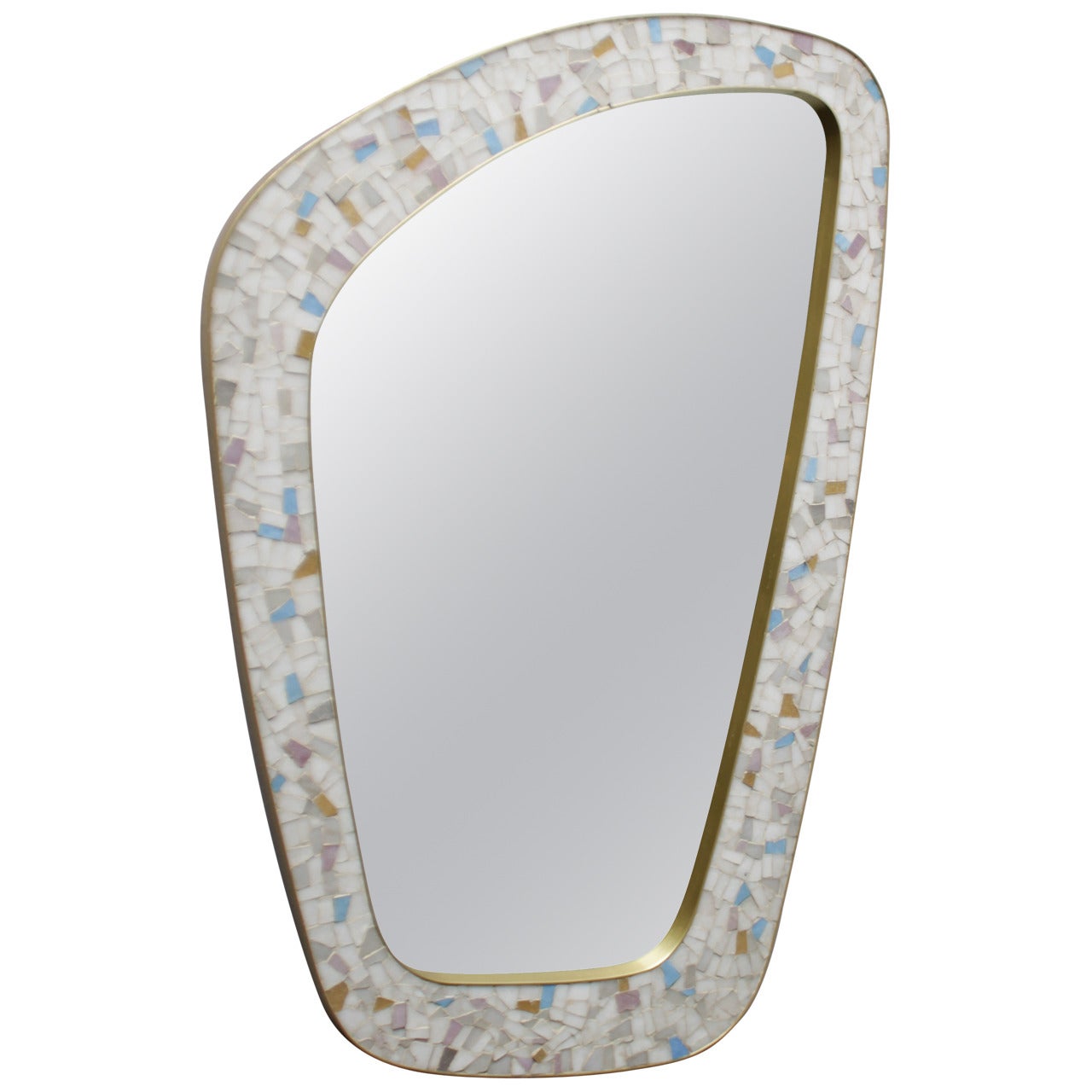 Large Mid-Century Mosaic Tile Mirror