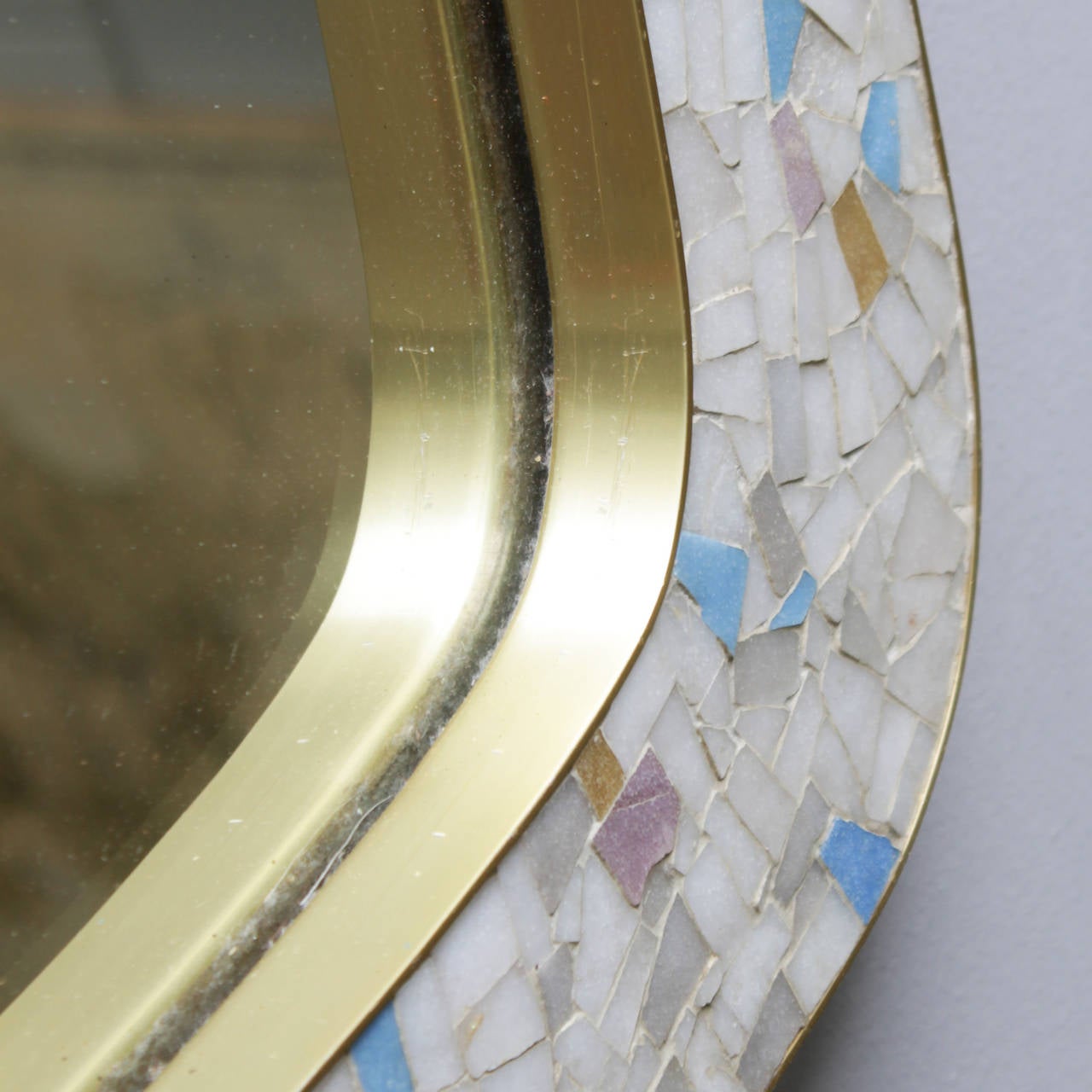 Mid-20th Century Large Mid-Century Mosaic Tile Mirror
