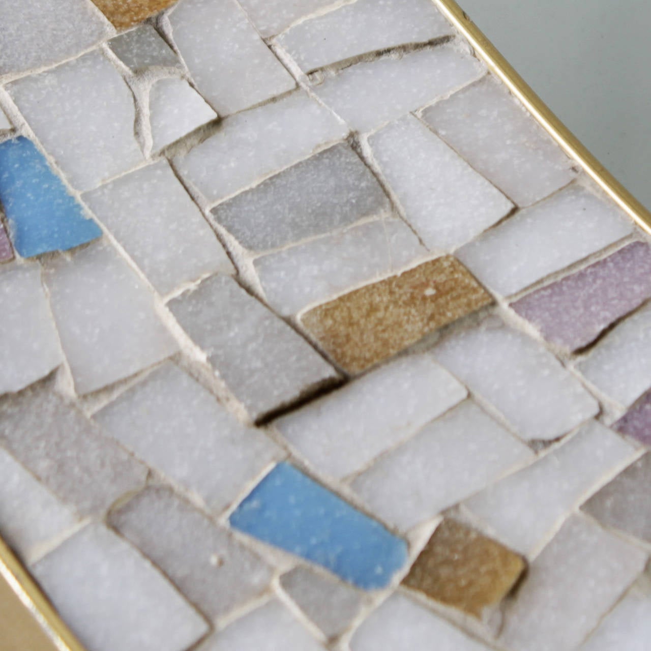 Large Mid-Century Mosaic Tile Mirror 1