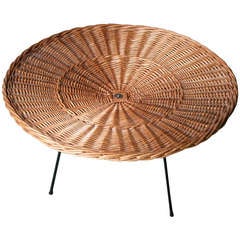 Dutch Wicker Magazine Table