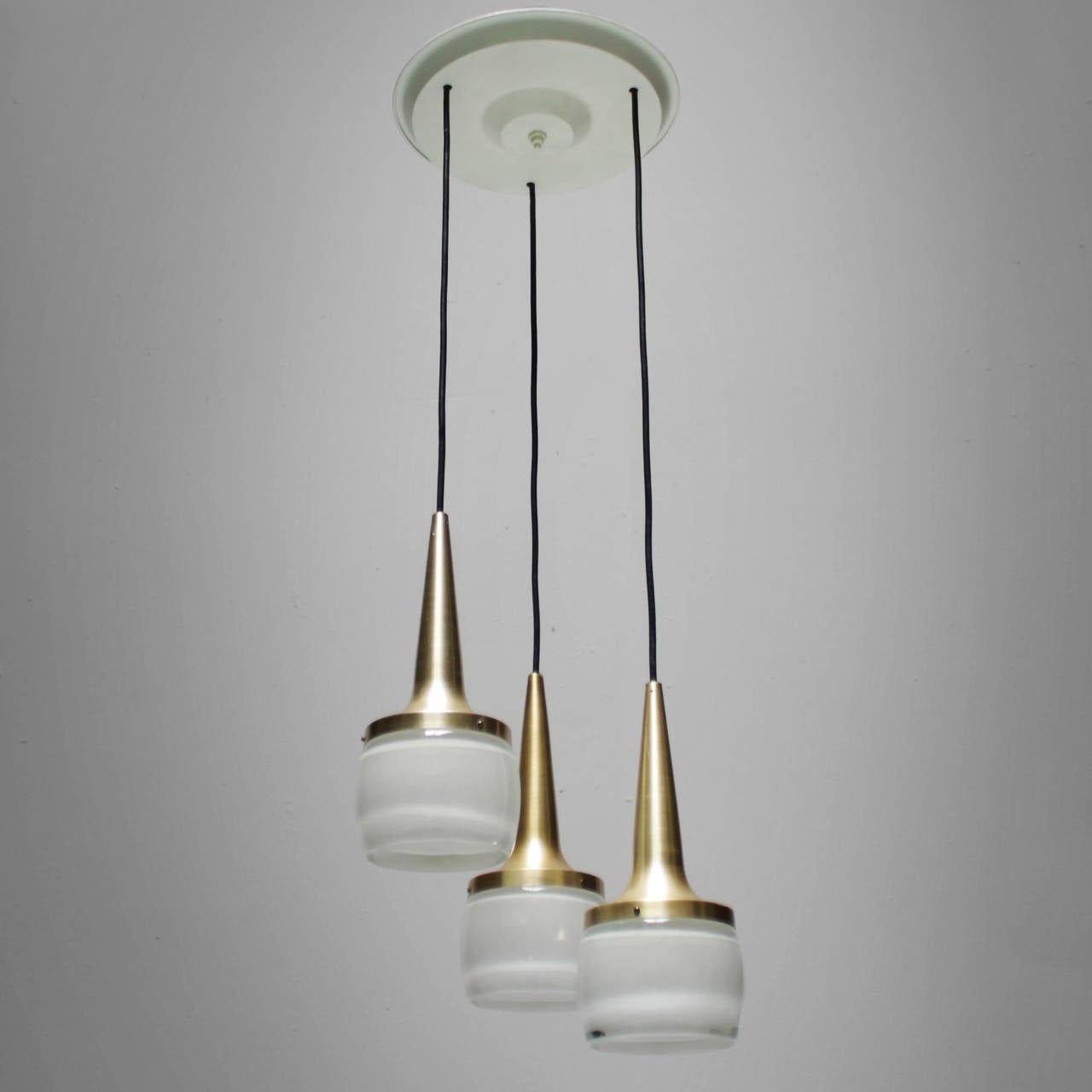 Fixture with Three Staff Pendants, Germany at 1stDibs